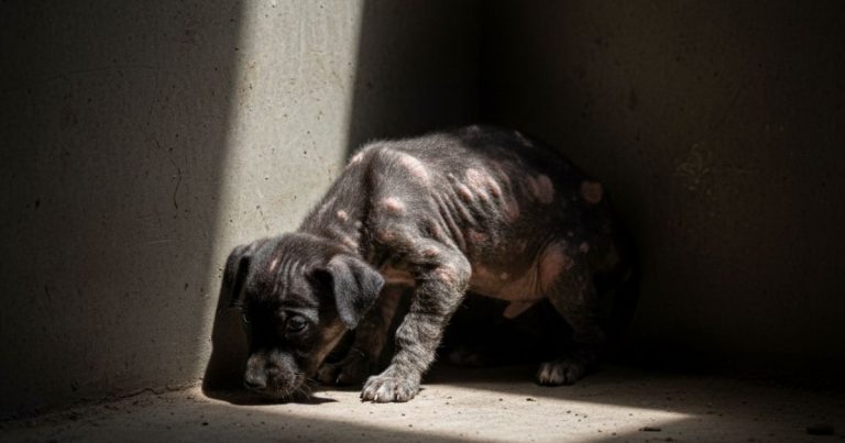 After Months In Darkness, Koda Slowly Learned What Light And Love Feel Like