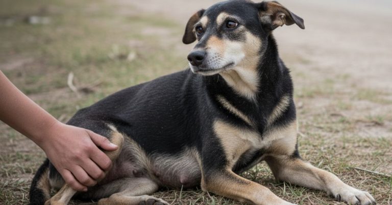 Her Milk Hadn’t Dried, But Her Puppies Were Gone
